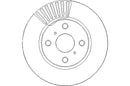 Disctech Brake Disc - Fits Autobianchi - ABD2608 - Front Axle