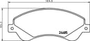 Mintex Brake Pad & Disc Kit fits -Ford MDK0237 (also fits other vehicles)