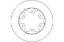Disctech Brake Disc - Fits Ford - ABD3183 - Rear Axle