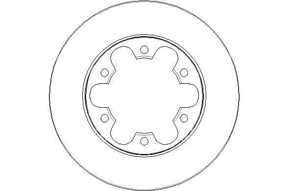 Disctech Brake Disc - Fits Ford - ABD3183 - Rear Axle