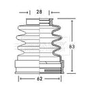 Borg & Beck Cv Joint Boot Kit Part No -BCB2771