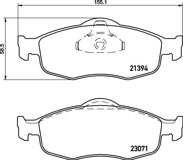 Mintex Brake Pad & Disc Kit fits -Ford MDK0016 (also fits other vehicles)