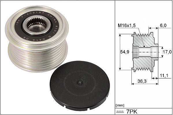 INA Alternator Freewheel Clutch - Part No - 535029810