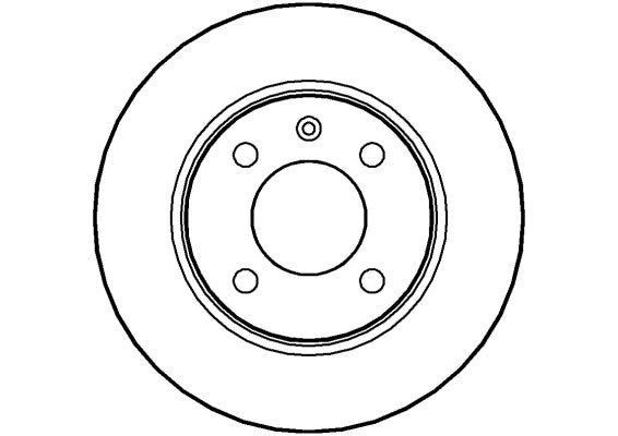 Disctech Brake Disc - Fits Skoda, Toyota - ABD3009 - Front Axle