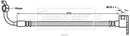 Borg & Beck Brake Hose Part No -BBH7813