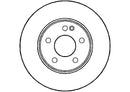 Disctech Brake Disc - Fits Alfa romeo, Mercedes-benz - ABD2962 - Front Axle