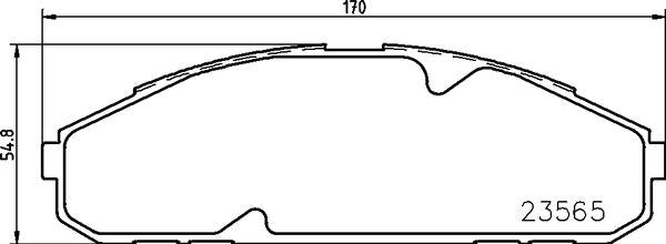 Mintex Brake Pad Set fits -Nissan MDB1833 (also fits other vehicles)