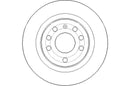 Disctech Brake Disc - Fits Opel, Suzuki - ABD3117 - Rear Axle