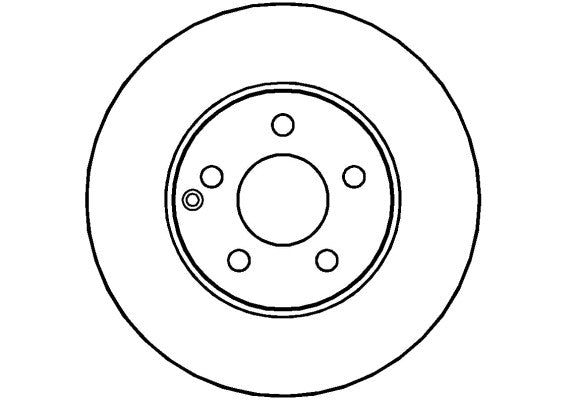 Disctech Brake Disc - Fits Mercedes-benz - ABD2836 - Front Axle