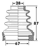 Borg & Beck Cv Joint Boot Kit Part No -BCB6261