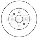 Borg & Beck Brake Disc (Pair)  - BBD5182