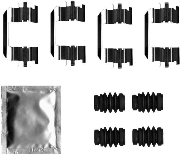 Mintex Brake Fitting Kit fits - Opel Vauxhall MBA0035 (also fits other vehicles)
