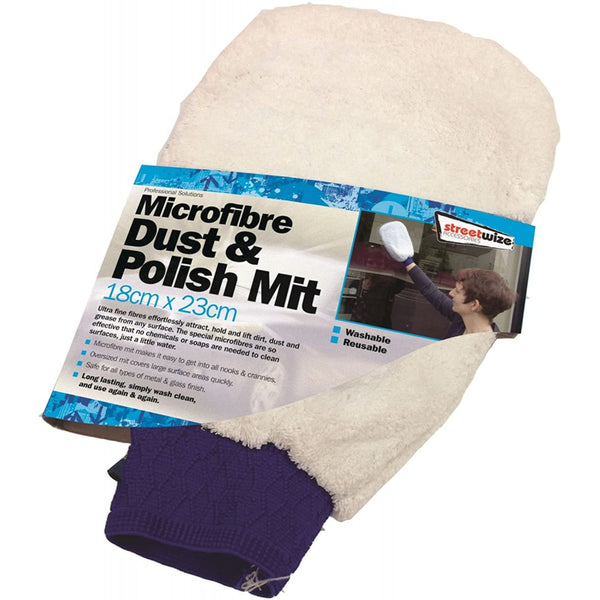 Streetwize 10 x Microfibre Dust & Polish Mitt