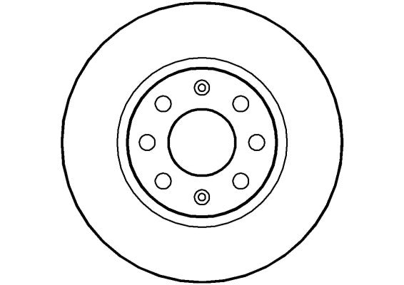 Disctech Brake Disc - Fits Fiat - ABD2016 - Front Axle