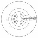 Borg & Beck Brake Disc Single Part No -BBD6210S
