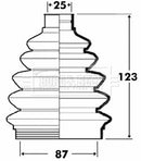 Borg & Beck Cv Joint Boot Kit Part No -BCB6105