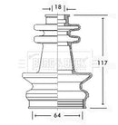 Borg & Beck Cv Joint Boot Kit Part No -BCB2597