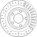 Disctech Brake Disc - Fits Tvr, Vw - ABD3260 - Rear Axle