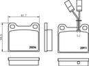 Mintex Brake Pad Set fits -Alfa Romeo MDB1274 (also fits other vehicles)