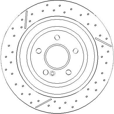 Disctech Brake Disc - Fits Mercedes-benz - ABD3405 - Rear Axle