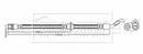 Borg & Beck Brake Hose Part No -BBH8881