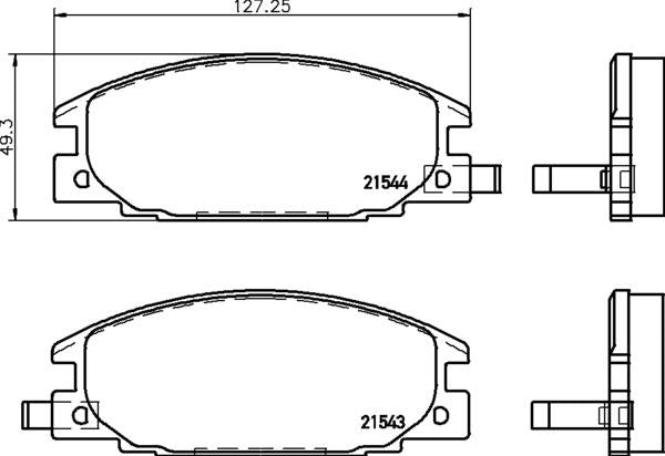 Mintex Brake Pad Set fits -Bedford Isuzu Opel Vauxhall MDB1421 (also fits other vehicles)