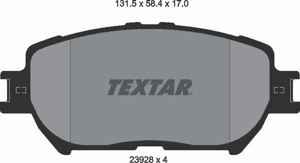Textar Brake Pad Set - 2392801