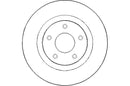 Disctech Brake Disc - Fits Nissan - ABD2088 - Front Axle