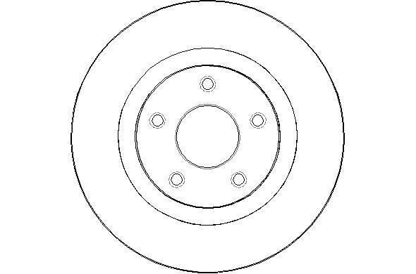 Disctech Brake Disc - Fits Nissan - ABD2088 - Front Axle
