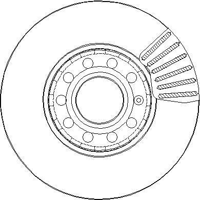 Disctech Brake Disc - Fits Audi - ABD2368 - Front Axle