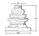 Borg & Beck Cv Joint Boot Kit Part No -BCB2679
