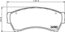Mintex Brake Pad Set fits - MDB2736 (also fits other vehicles)