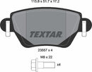 Ford Jaguar, Brake Pad Set - Textar 2355701