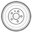 Borg & Beck Brake Drum (Single) -BBR7100