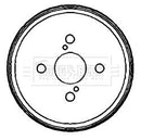Borg & Beck Rear Brake Drum (Single) -BBR7130