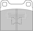 Borg & Beck Brake Pad Set -BBP1001