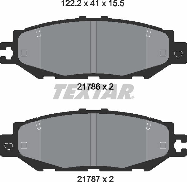 Textar Brake Pad Set - 2178601