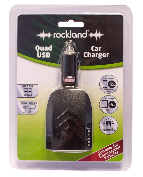 Rockland RUC003 Quad USB Car Charger