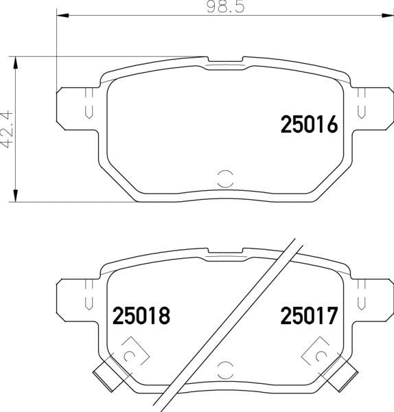 Lexus Toyota Brake Pad Set - Padtech PAD3062