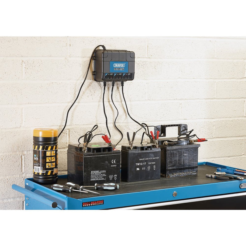 6/12V 3 Bank Charger Station
