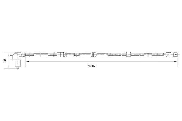 Bosch Wheel Speed Sensor Part No - 0265006389