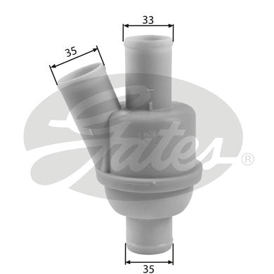 Gates Thermostat, coolant - TH35882