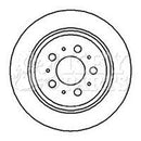 Key Parts Brake Disc Pair Part No -KBD4216