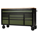 Bunker 61"15 Drawer Trolley Green(FSC - 27333