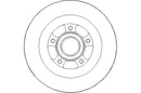 Disctech Brake Disc - Fits Bmw, Renault - ABD3354 - Rear Axle