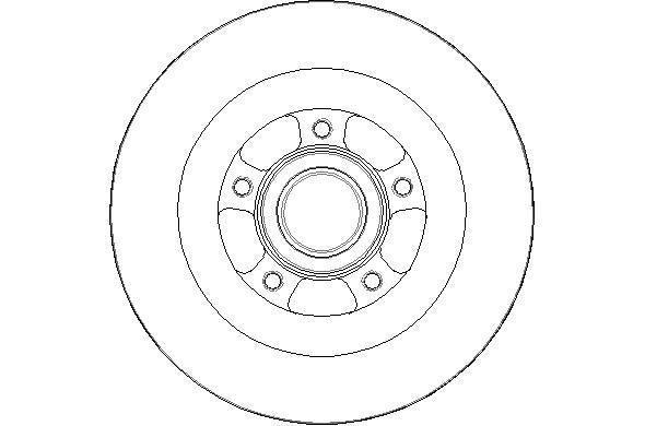 Disctech Brake Disc - Fits Bmw, Renault - ABD3354 - Rear Axle