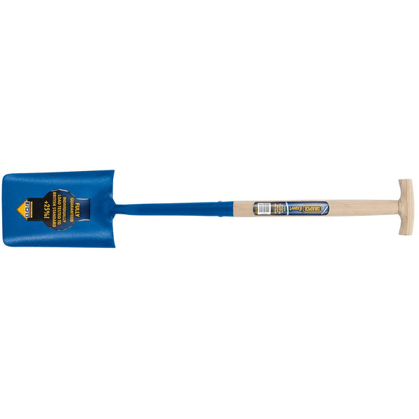 Solid Forged 'T' Handled Trenching Shovel with Ash Shaft