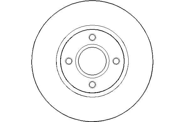 Disctech Brake Disc - Fits Ford - ABD2611 - Front Axle