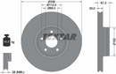 Textar  Front  Right Car Break Disc (Single) - 92345505