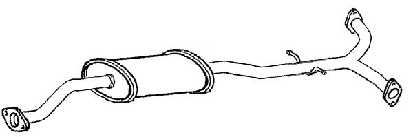 Klarius SU114K - Box With Centre Pipe  - Fits Subaru Legacy 3.0
